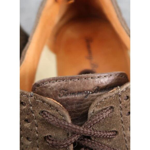 Tommy Bahama Shoes Mens 9.5 Oxford Elliot Wingtip Classic Leather Derby Brogue - Picture 15 of 16